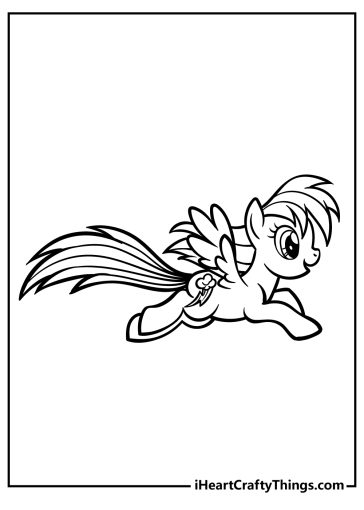 Rainbow Dash Coloring Pages (100% Free Printables)