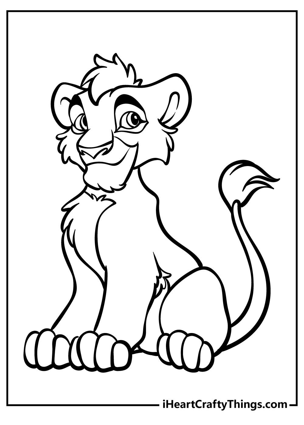 lion king drawing for kids