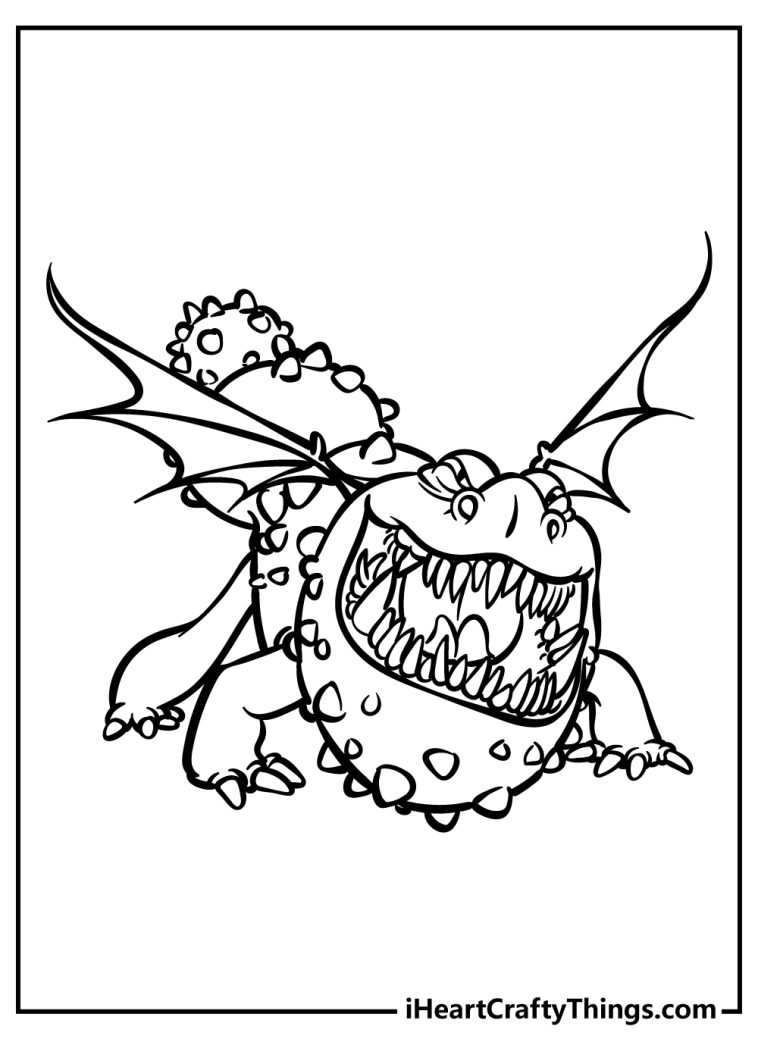 30 How To Train Your Dragon Coloring Pages (Free To Print)