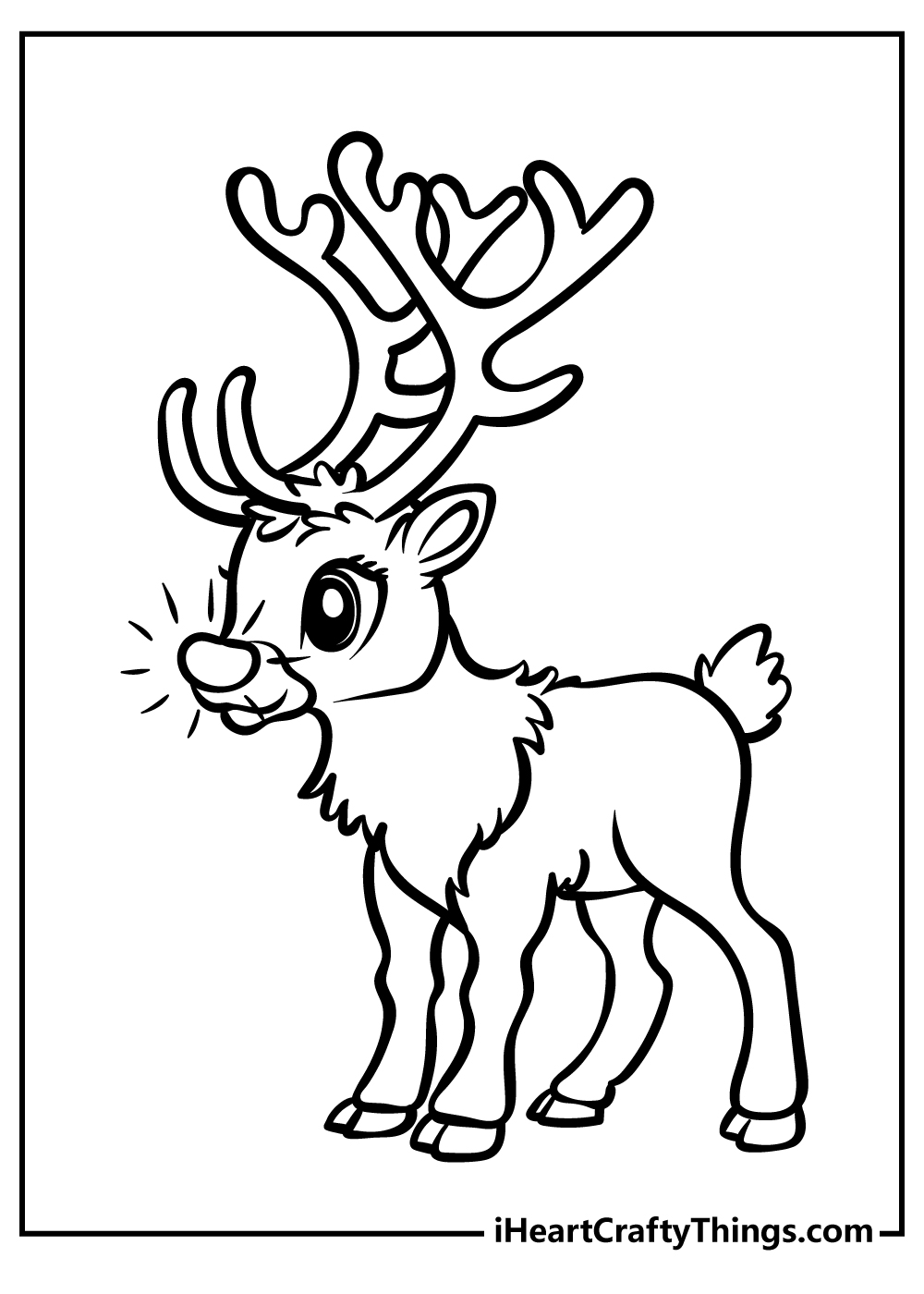 rudolph the red nosed reindeer coloring pages