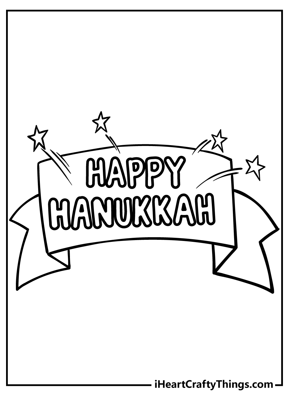 Hanukkah Coloring Book free printable