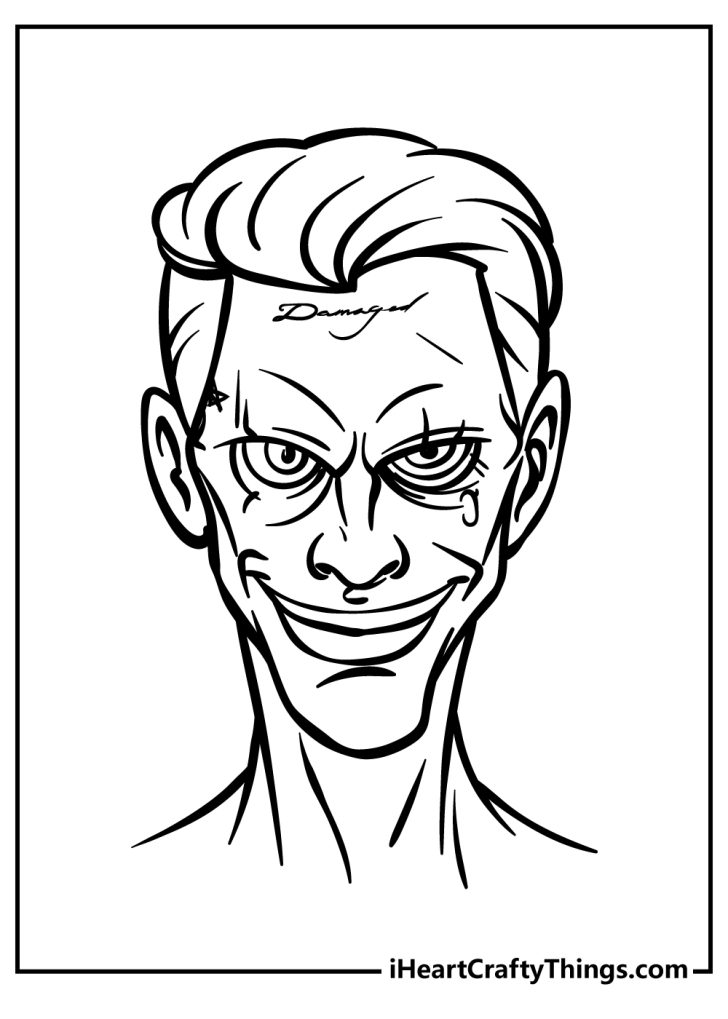 Joker Coloring Pages (100% Free Printables)