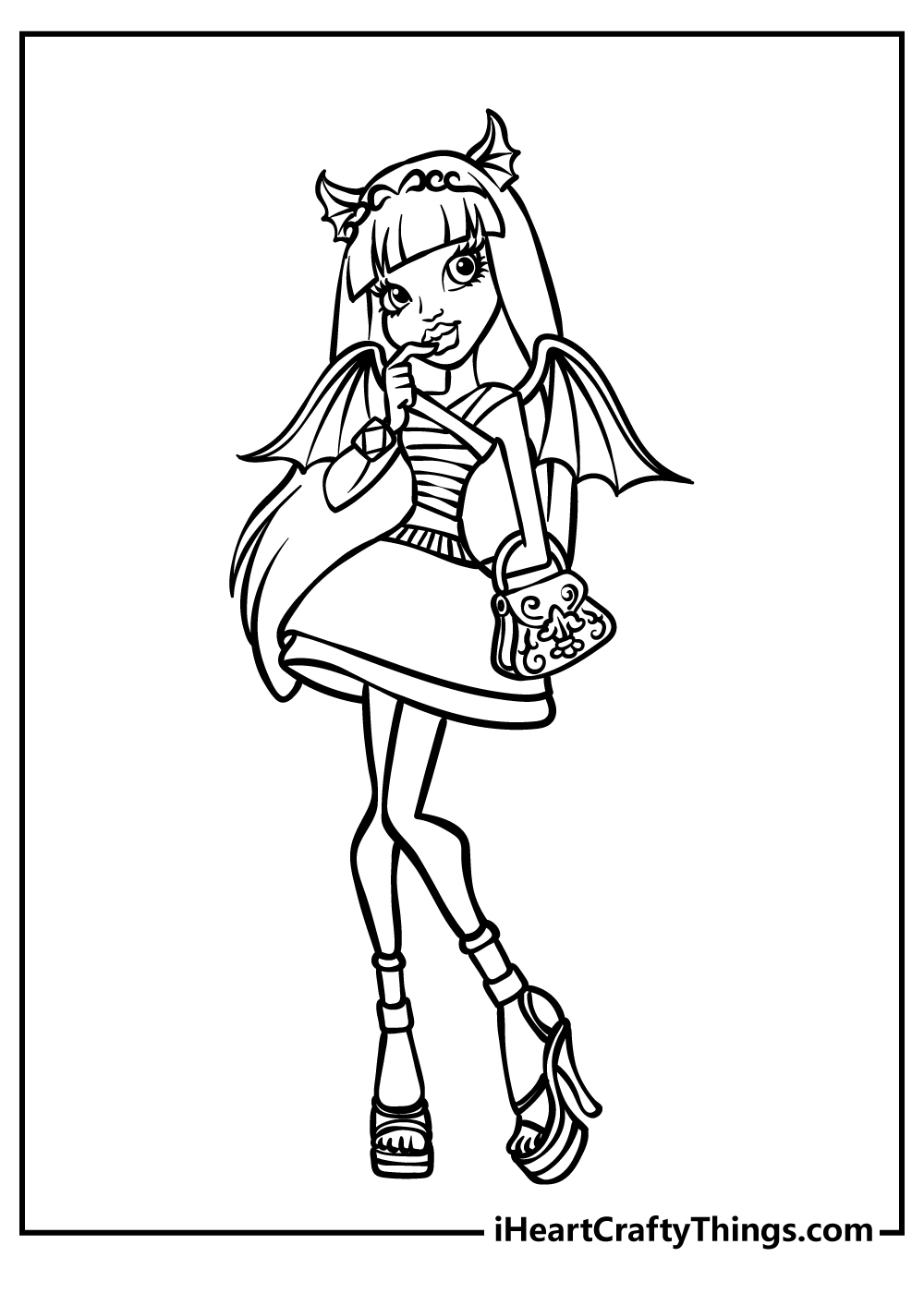 Monster High Coloring Book free printable
