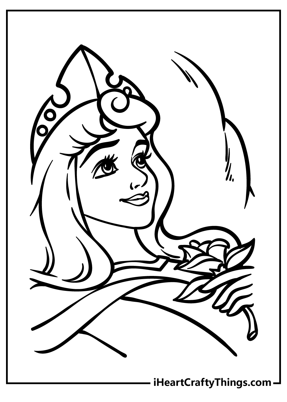 sleeping beauty coloring page