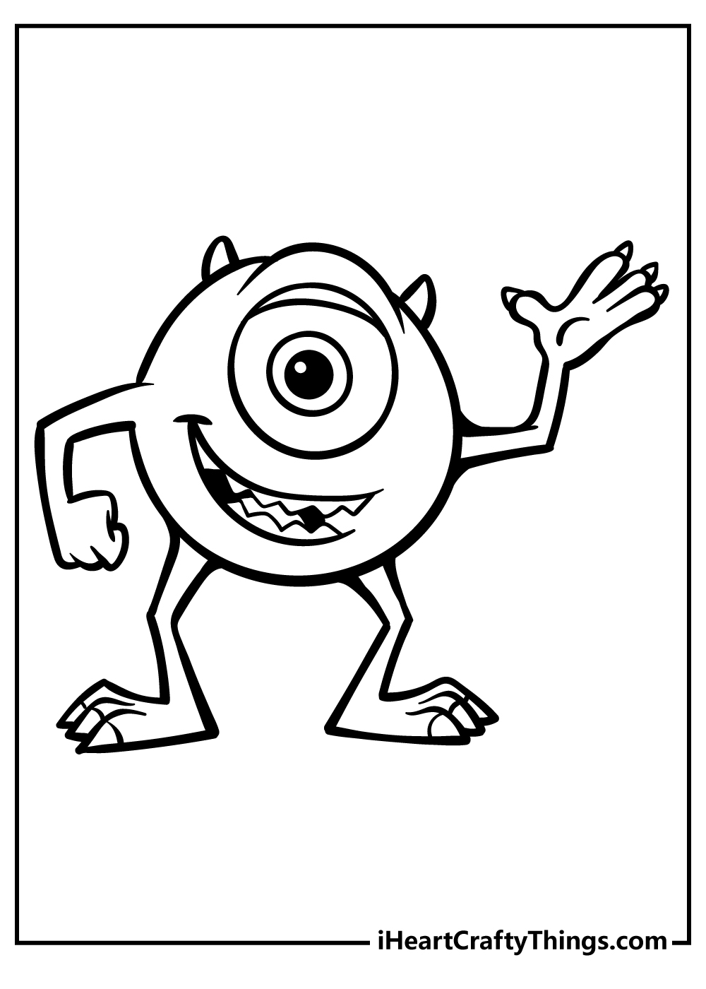 monsters inc coloring pages mike and sully