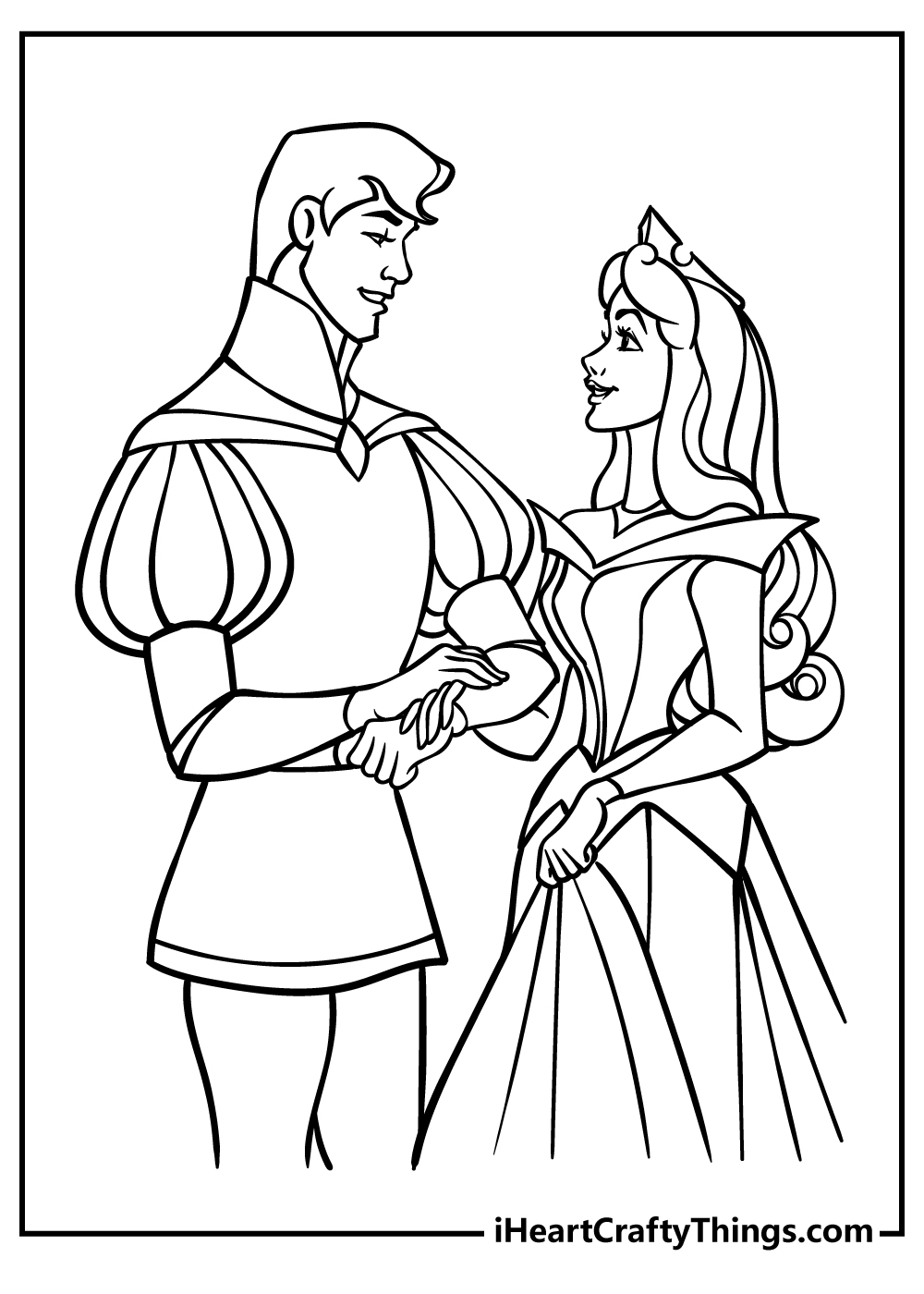 Sleeping Beauty Coloring Book for kids free printable