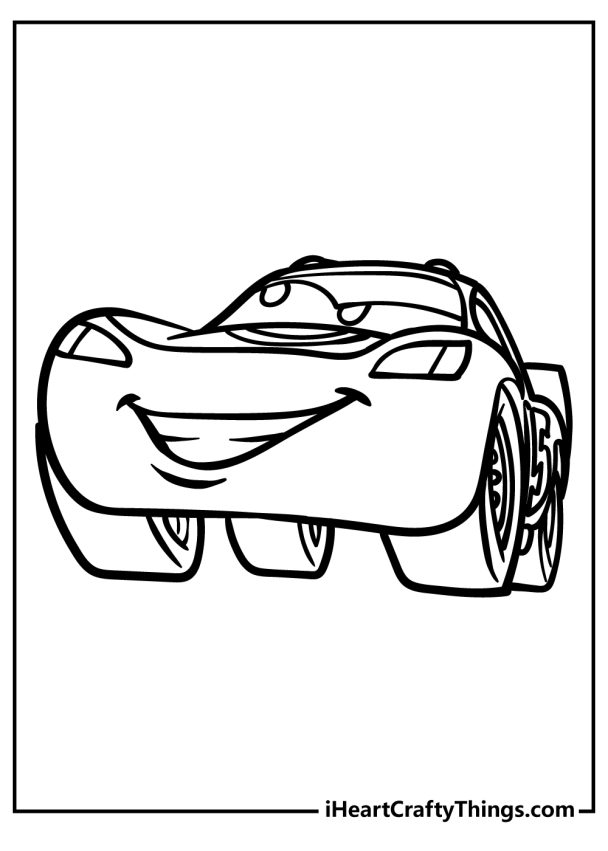 Printable Lightning McQueen Coloring Pages (Updated 2022)