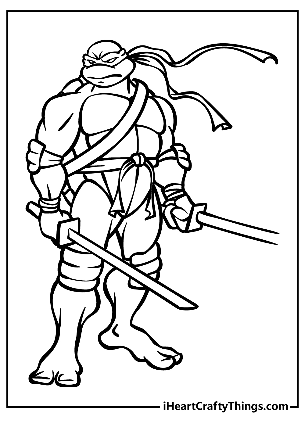 Ninja Turtles Coloring Pages for kids free download