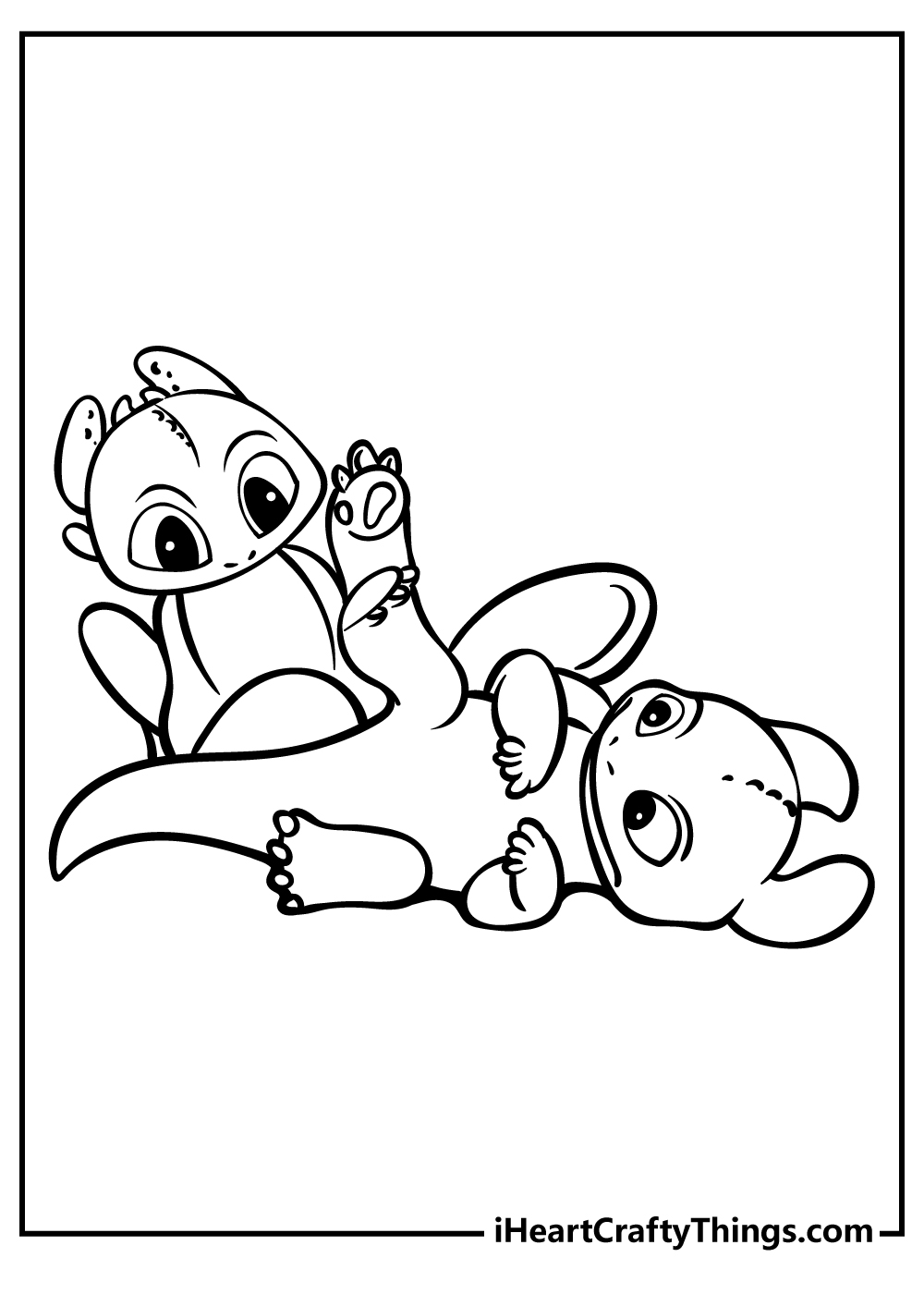 baby toothless coloring pages