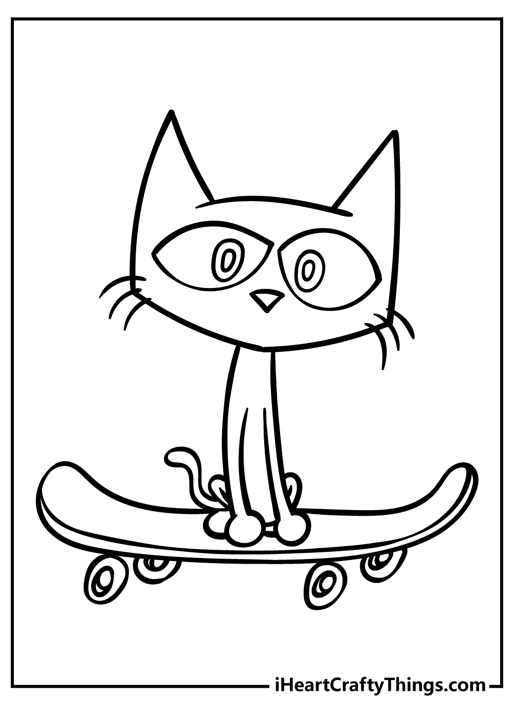 Pete The Cat Coloring Book for kids free printable