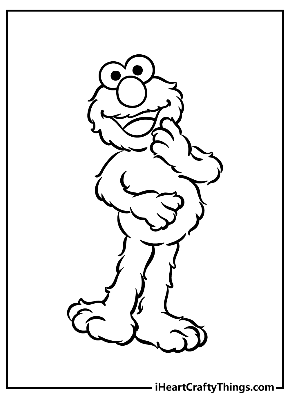 sesame street character coloring pages