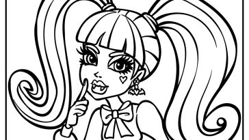 Monster High Coloring Pages free printable