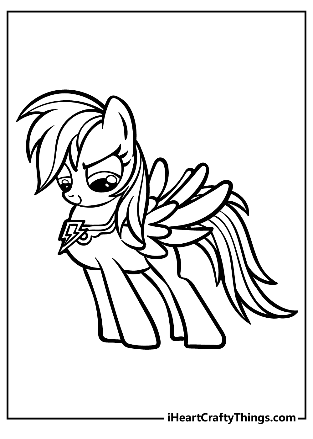 Rainbow Dash Coloring Book for adults free download