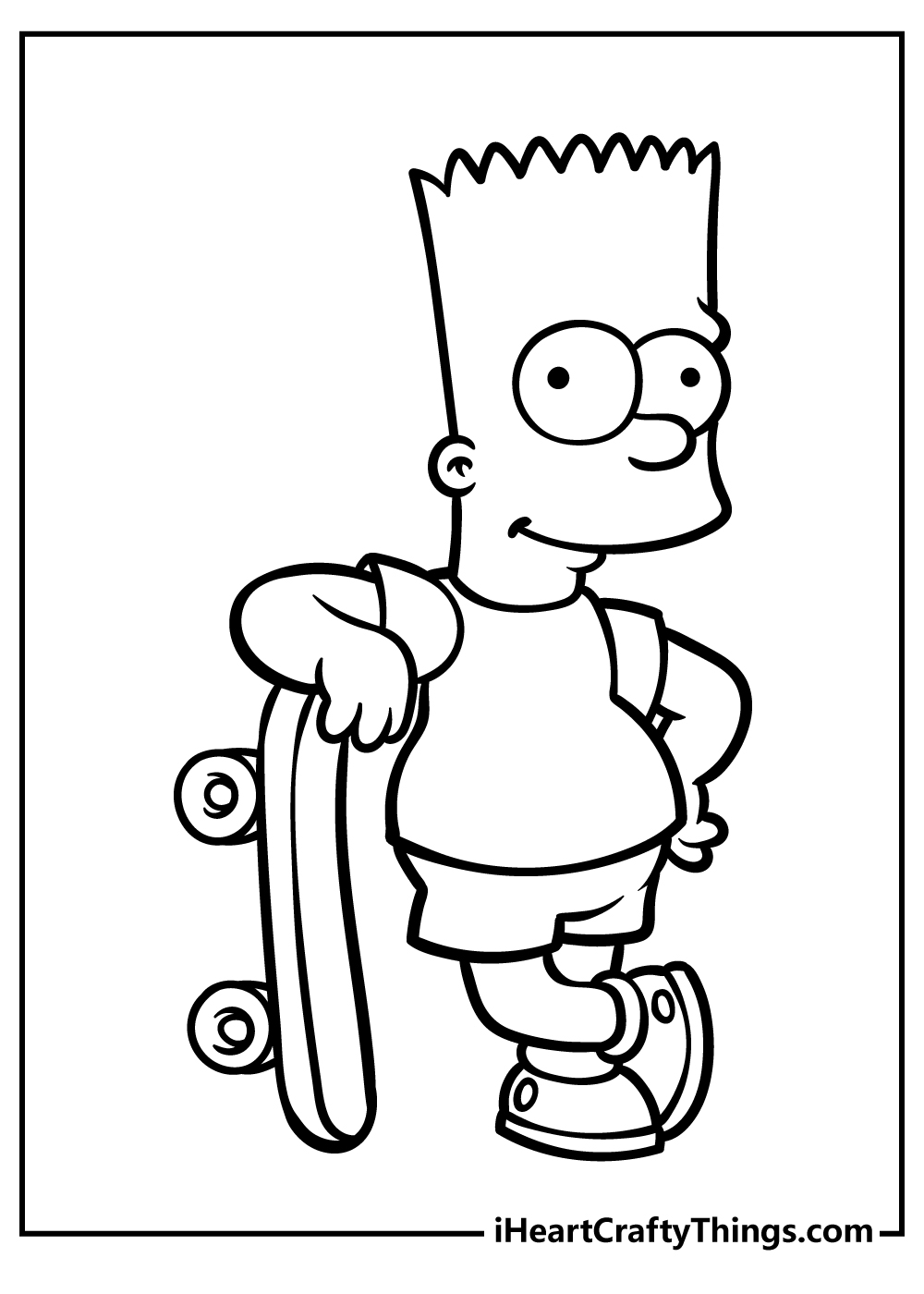Simpsons Coloring Sheet for children free download