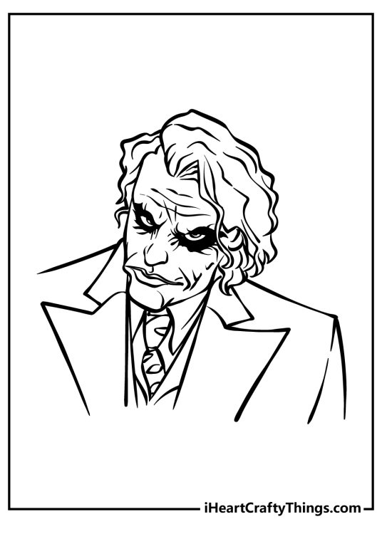 Joker Coloring Pages (100% Free Printables)