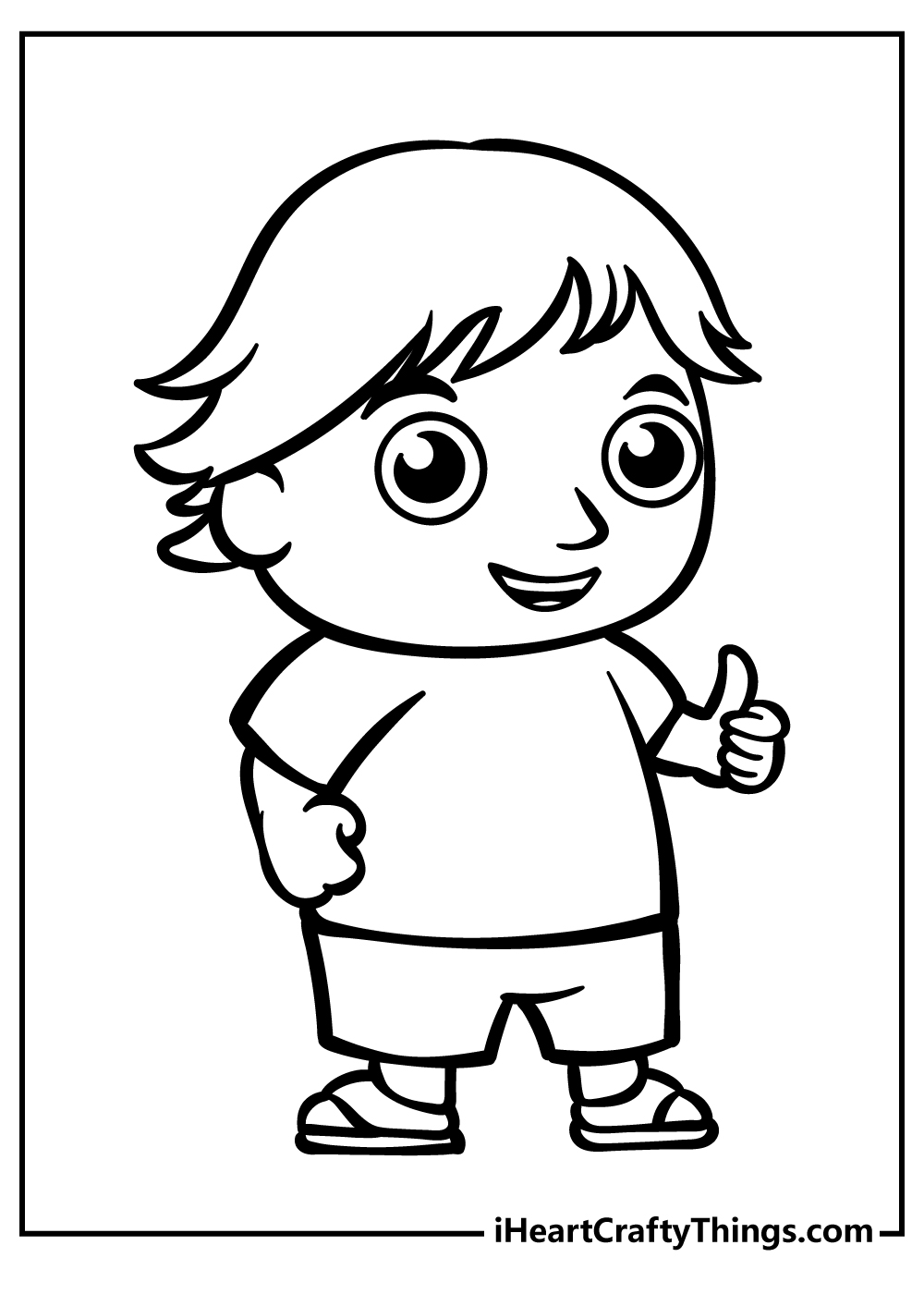 Ryan Coloring Original Sheet for children free download