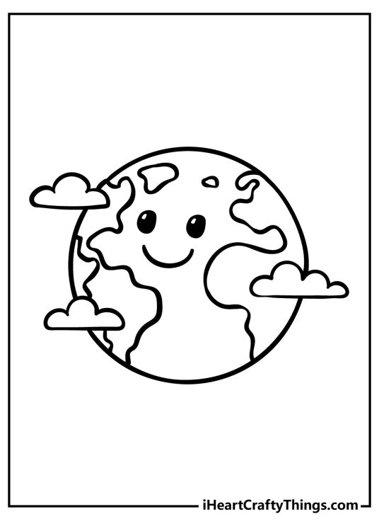 Earth Coloring Pages (100% Free Printables)