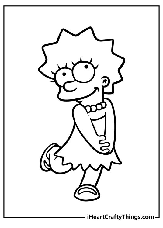 Simpsons coloring pages