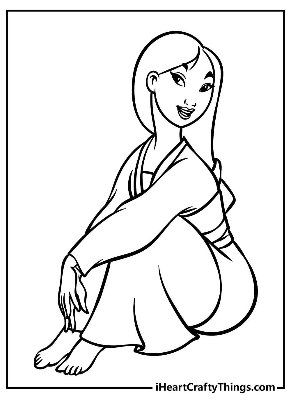 Mulan Coloring Pages for adults free printable