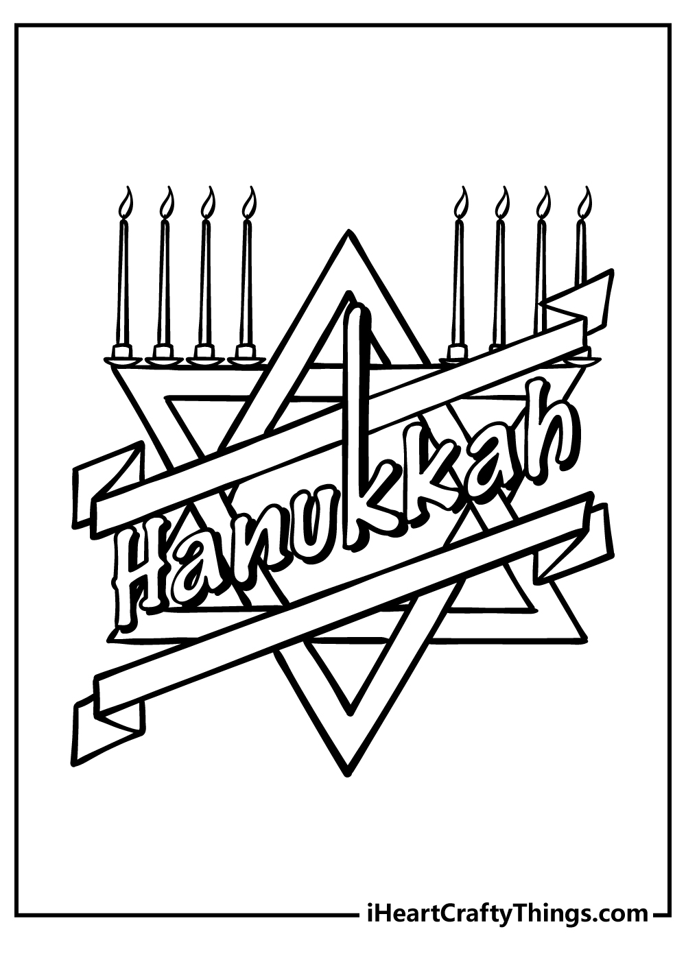 Hanukkah Coloring Book for adults free download