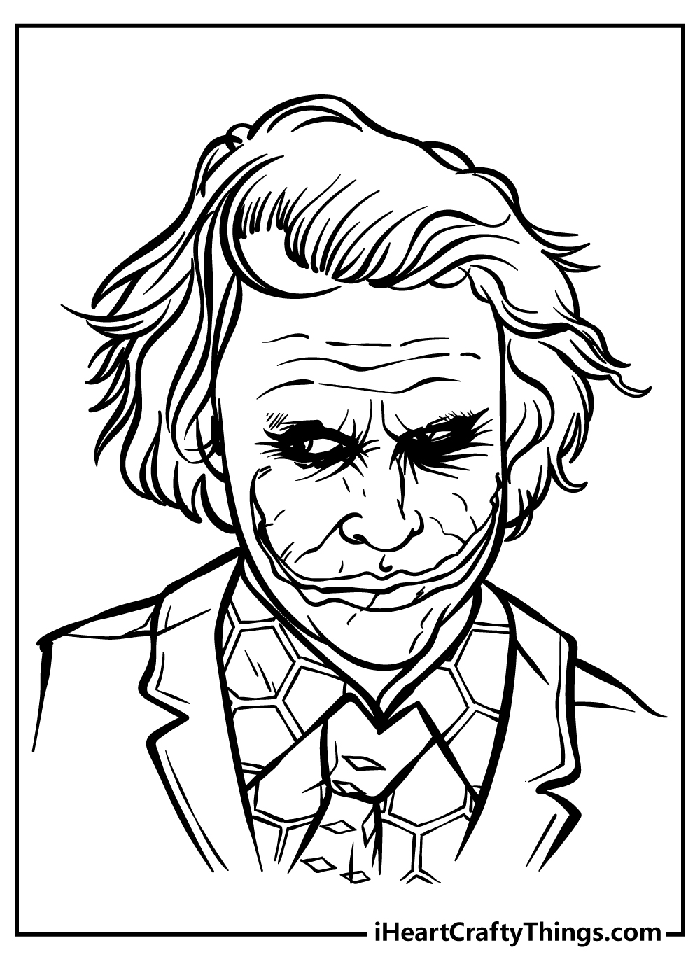 joker coloring pages for kids