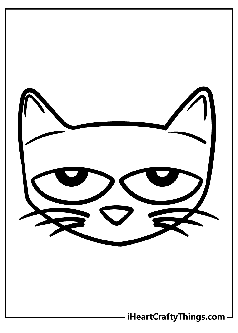 pete the cat coloring page shoes