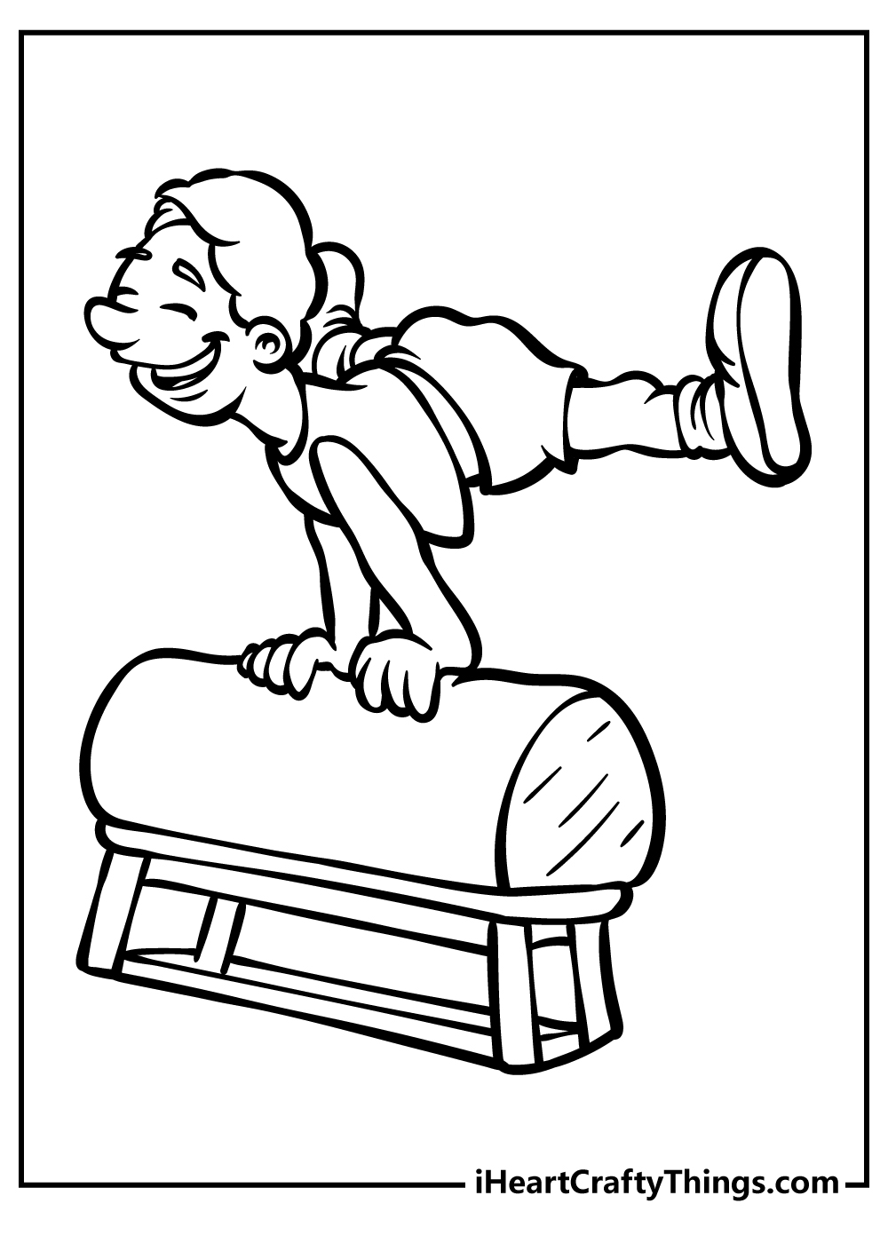 Gymnastics Coloring Pages for kids free download