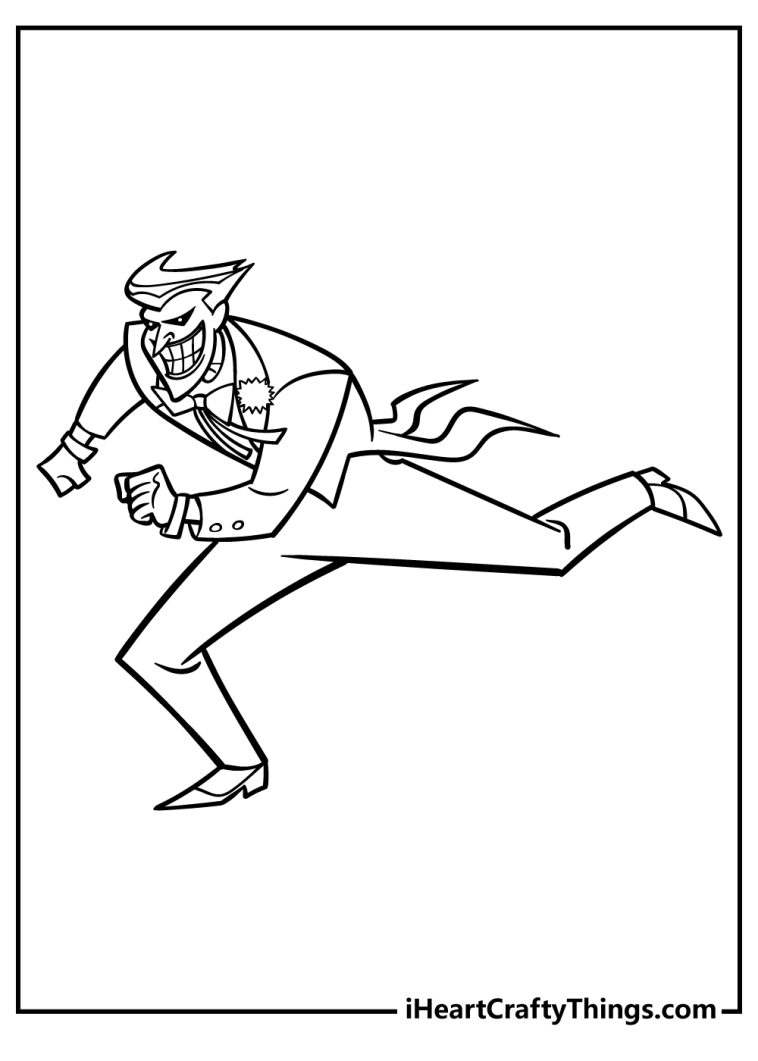20 Joker Coloring Pages (100% Free Printables)