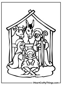 Nativity Coloring Pages (100% Free Printables)