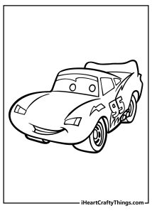 Lightning McQueen Coloring Pages (100% Free Printables)