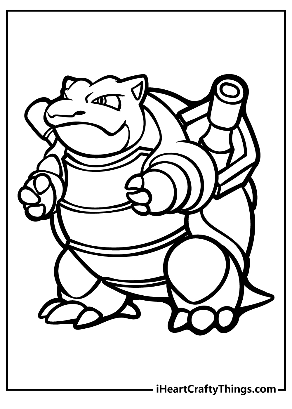 pokemon mega blastoise coloring pages