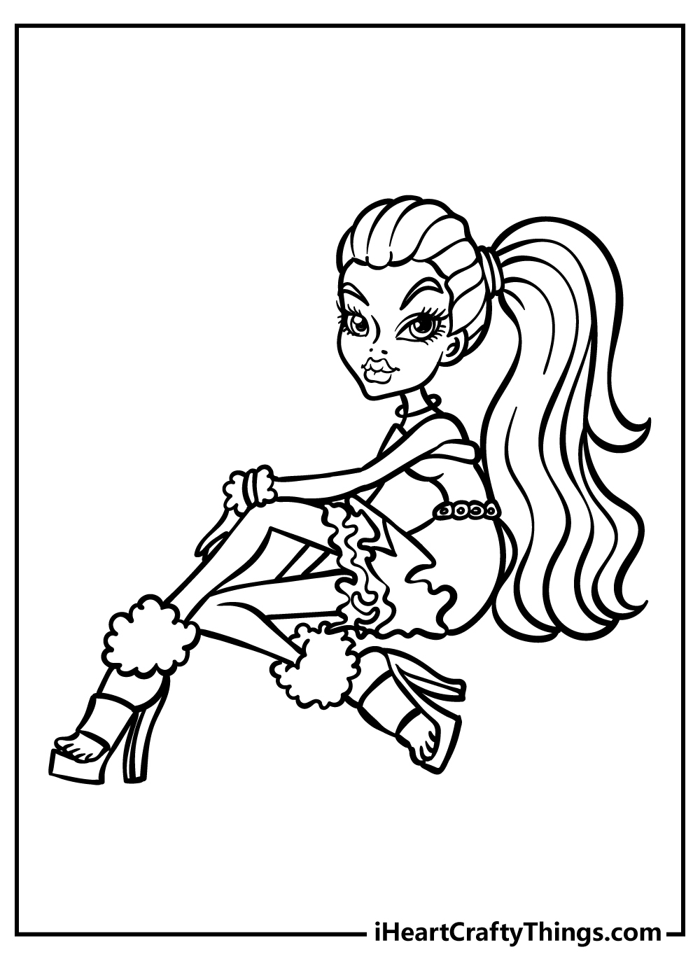 Monster High Coloring Pages for adults free printable