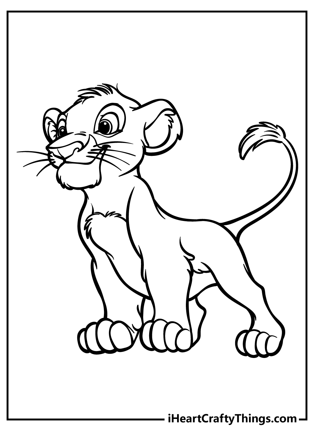 how to draw lion king characters simba