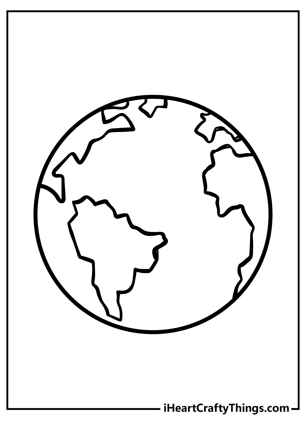 Earth Coloring Pages for preschoolers free printable