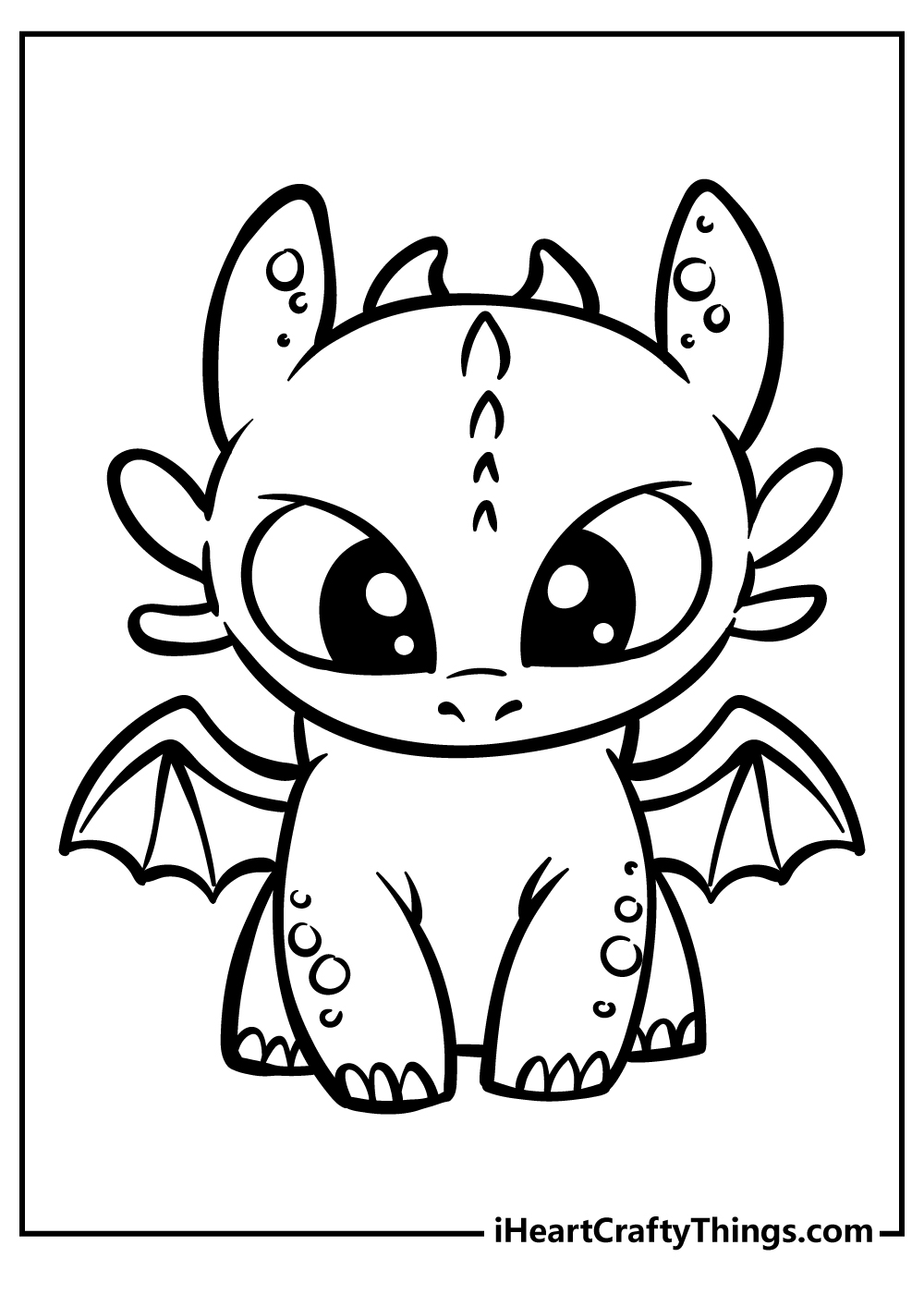 cute coloring pages dragon