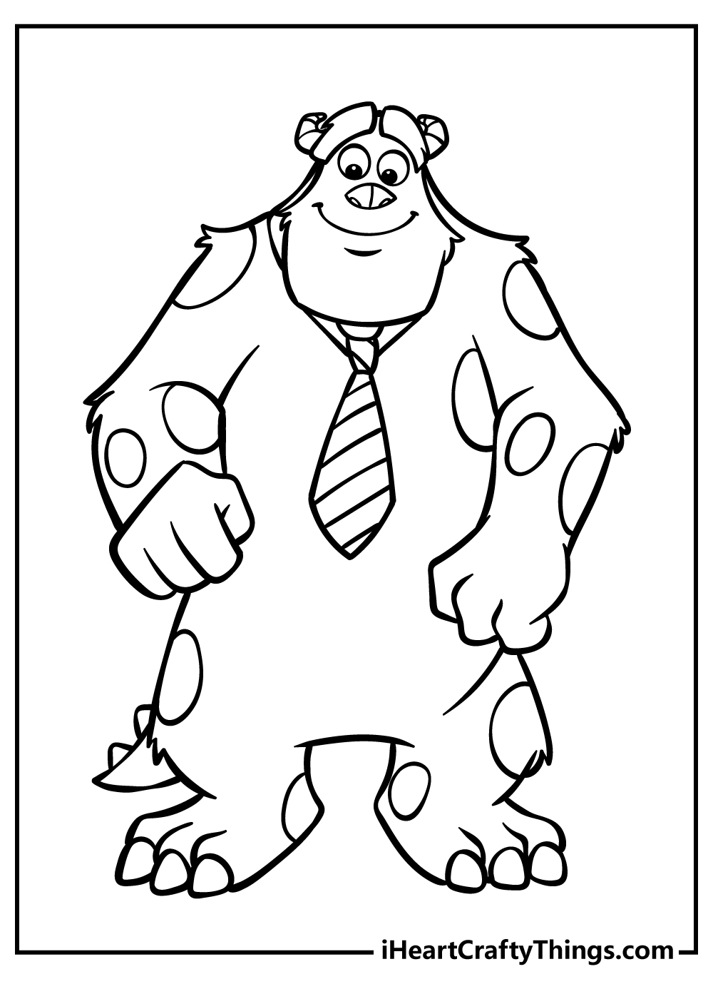 monsters inc characters coloring pages