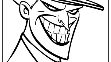 Joker Coloring Pages free printable
