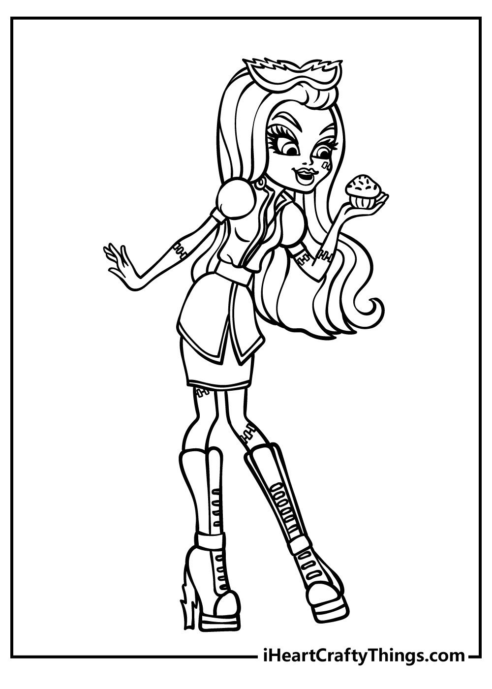 Monster High Coloring Pages for adults free printable