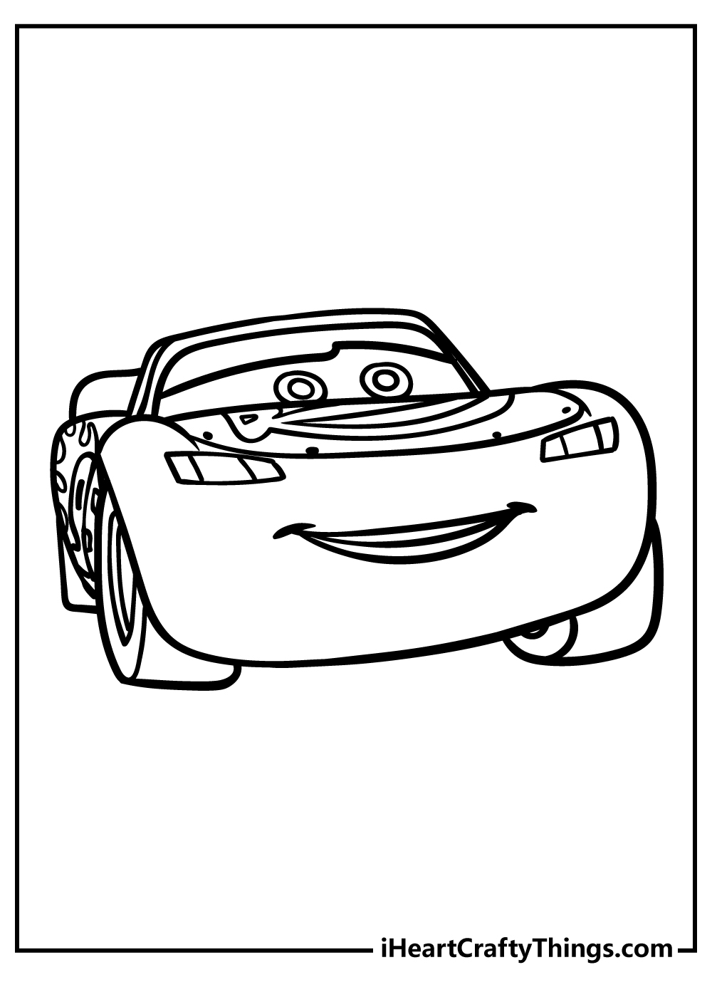 Lightning McQueen Coloring Pages for preschoolers free printable