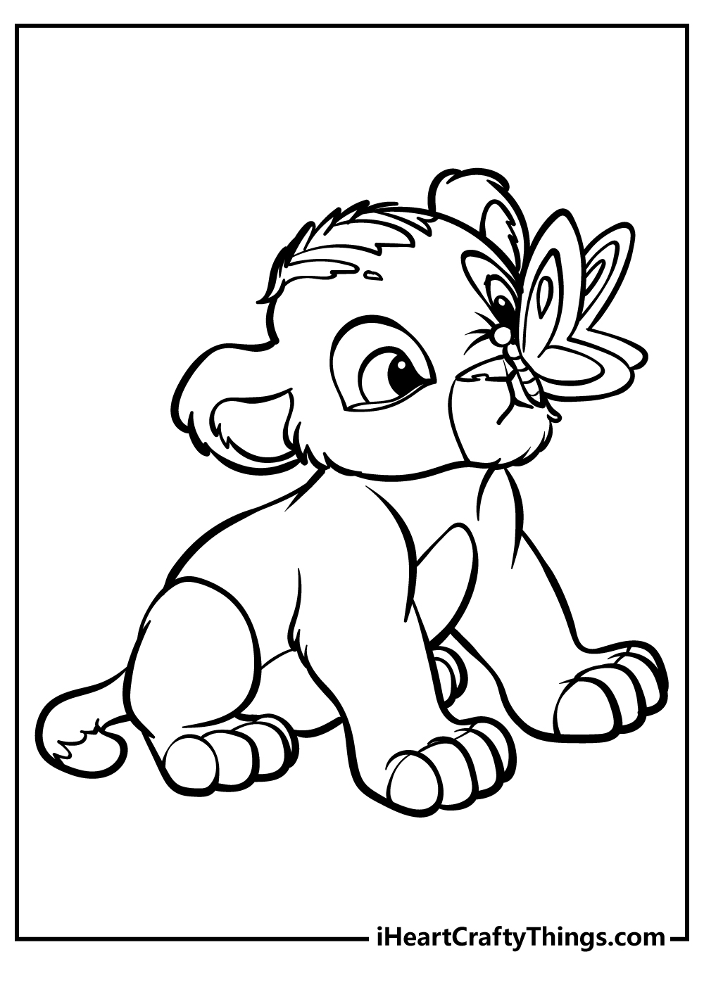 Lion King Coloring Pages for preschoolers free printable