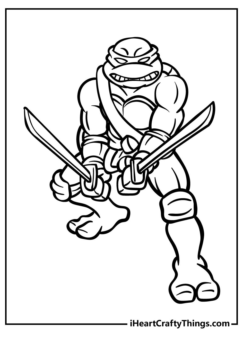 Ninja Turtles Coloring Pages for preschoolers free printable