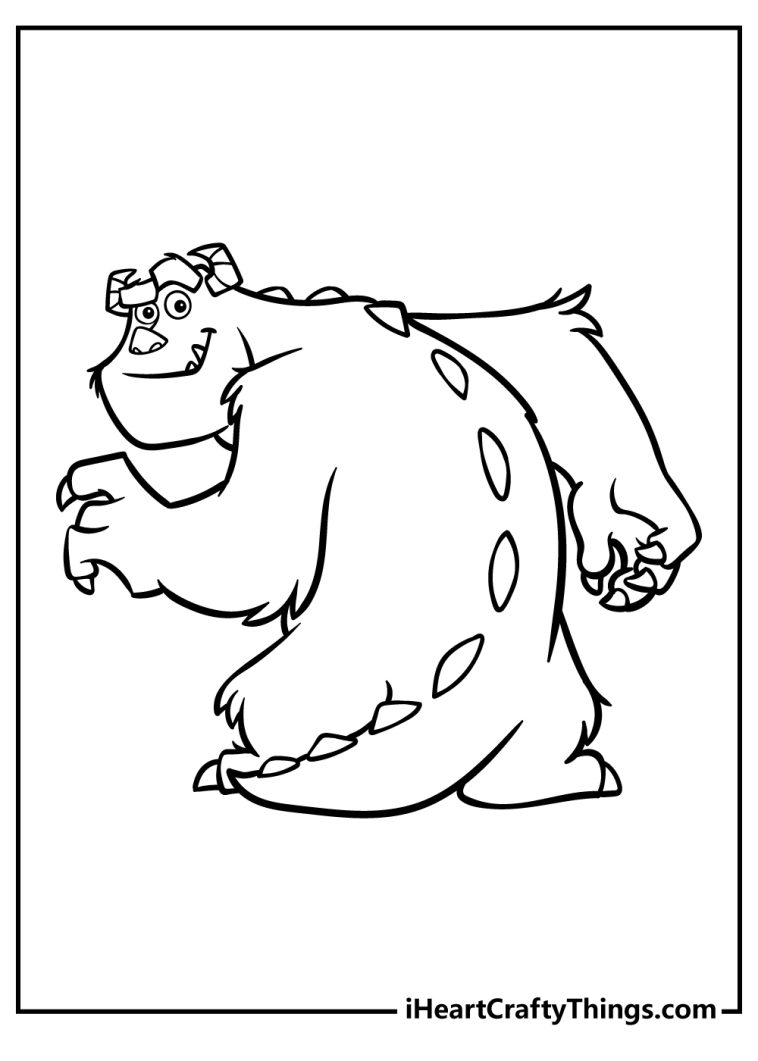 20 Monsters Inc. Coloring Pages (100% Free Printables)