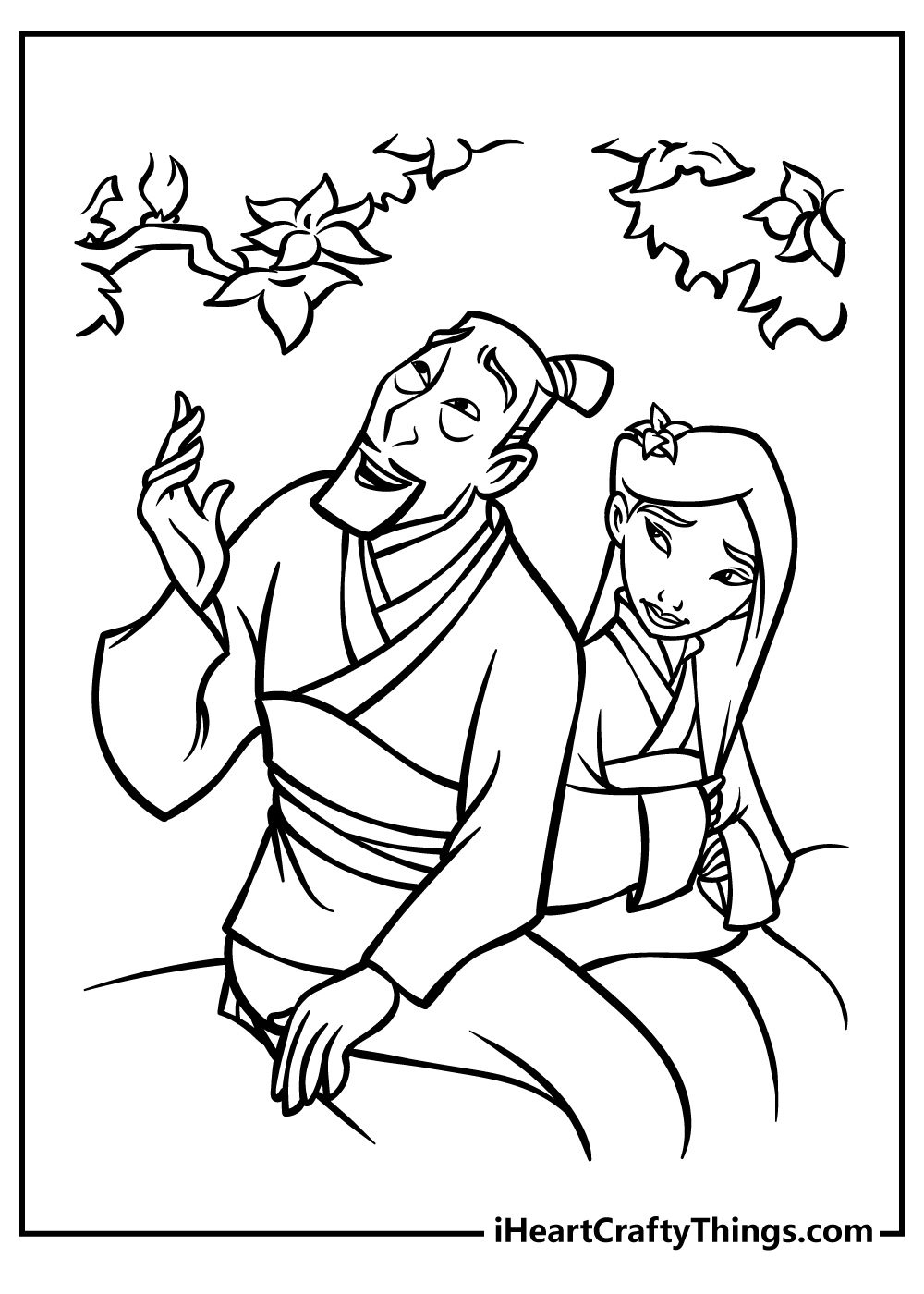 shan yu coloring page to print mulan