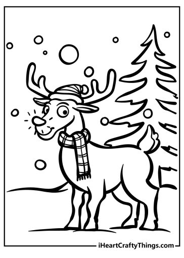 Rudolph Coloring Pages free printable