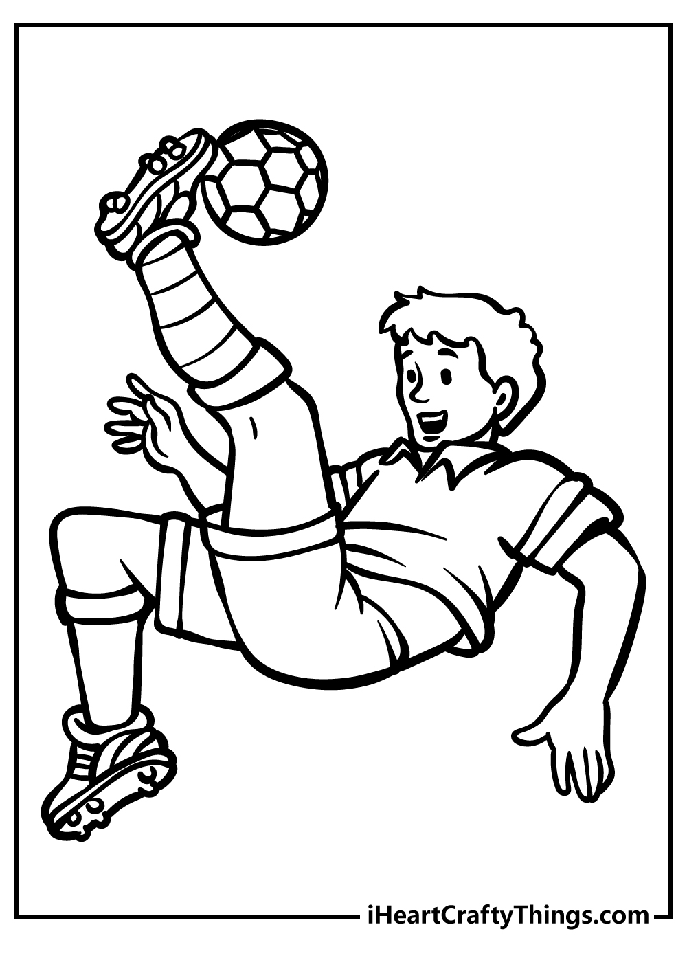 Soccer Coloring Book free printable