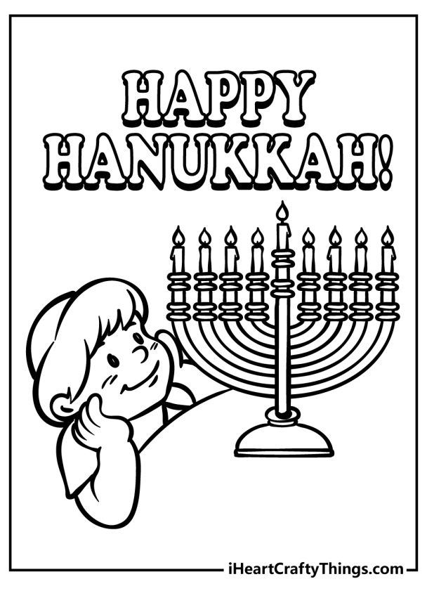 Hanukkah Coloring Pages (100% Free Printables)