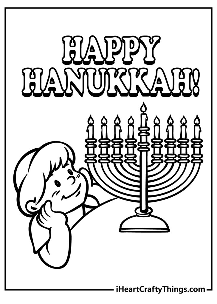 Hanukkah Coloring Pages (100% Free Printables)