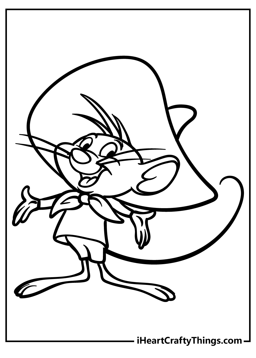 Speedy Gonzales Looney Tunes Color Art Model Sheet Character