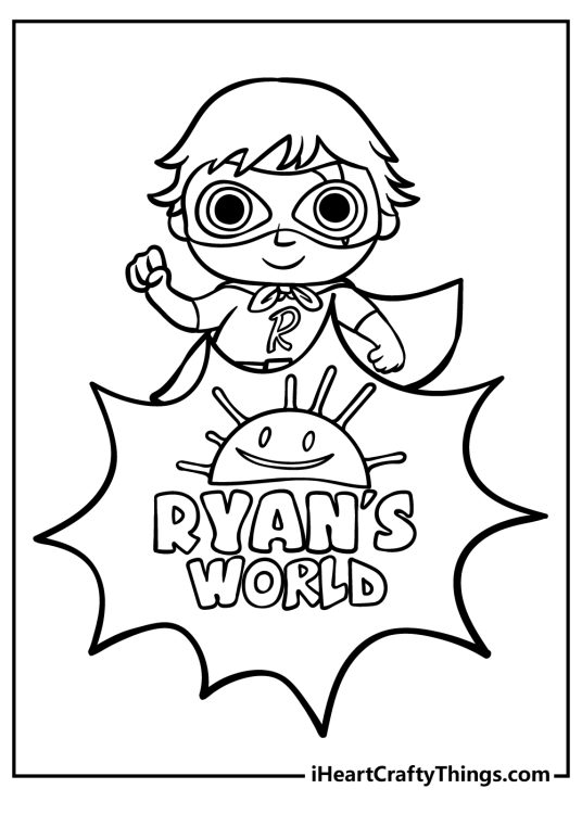 20 Free Ryan's World Coloring Pages (Easy PDF Printables)