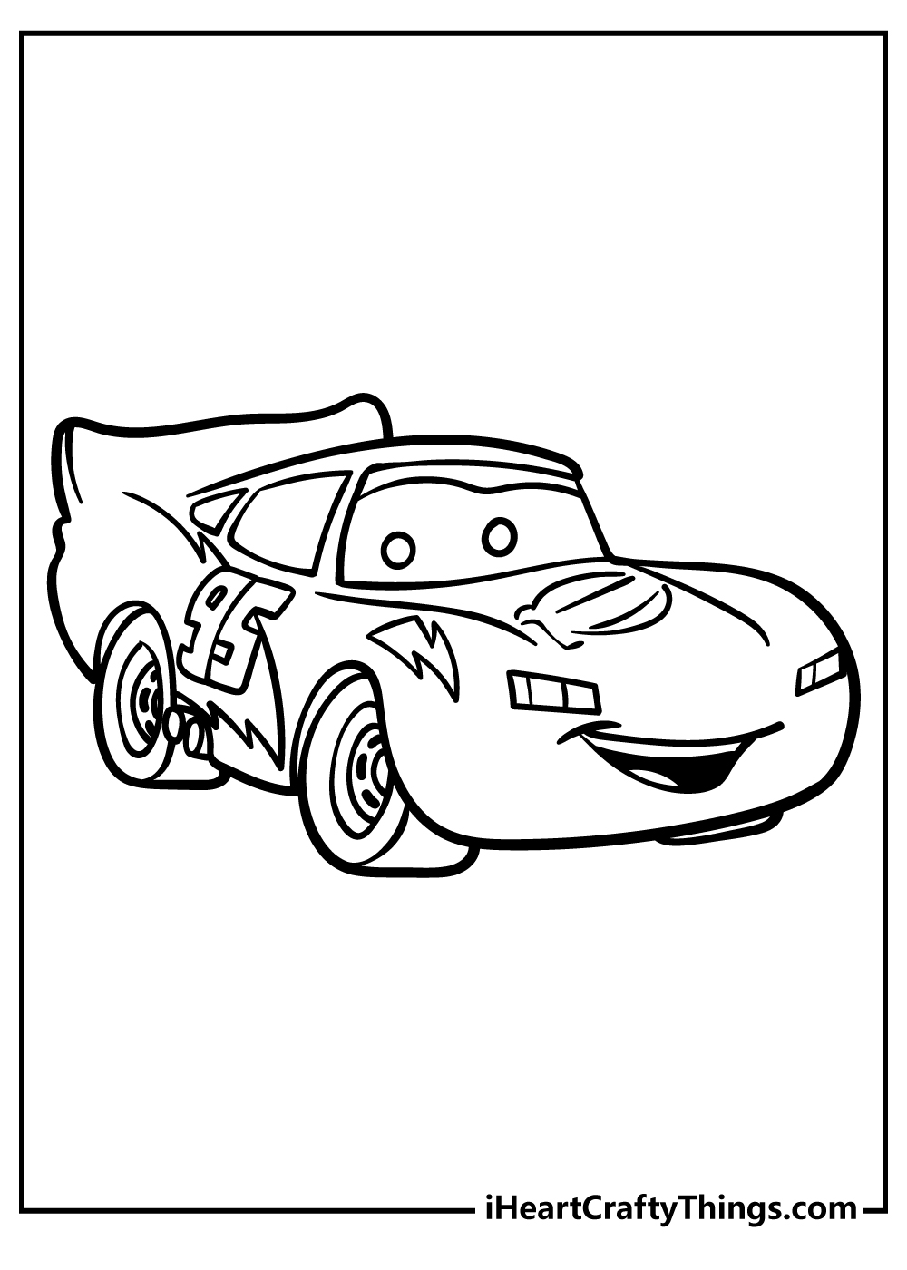 Lightning McQueen Coloring Book free printable